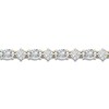 Thumbnail Image 2 of Lab-Grown Diamond Tennis Bracelet 7 ct tw Round/Oval 14K Yellow Gold