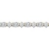 Thumbnail Image 1 of Lab-Created Diamond Tennis Bracelet 7 ct tw Round/Oval 14K Yellow Gold