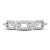 Thumbnail Image 0 of Diamond Oval Link Ring 1/4 ct tw Round 14K White Gold