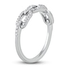 Thumbnail Image 1 of Diamond Oval Link Ring 1/4 ct tw Round 14K White Gold