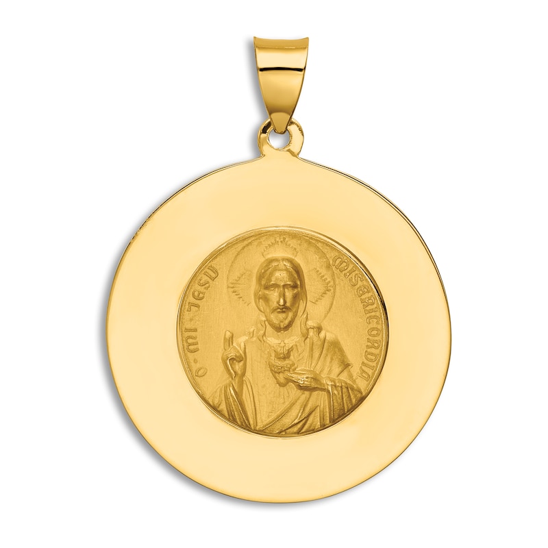 Main Image 2 of Religious Medal Pendant Necklace 14K Yellow Gold 18"