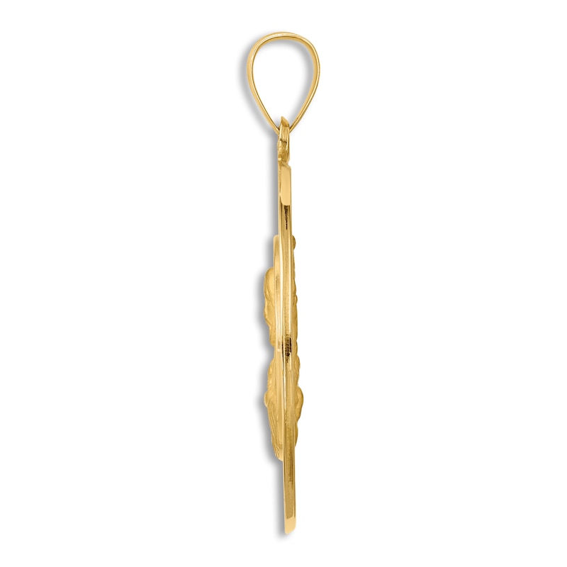 Main Image 3 of Religious Medal Pendant Necklace 14K Yellow Gold 18"