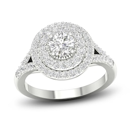 Lab-Grown Diamond Fashion Ring 1 ct tw Round 14K White Gold