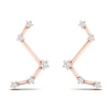 Thumbnail Image 1 of Diamond Aries Constellation Earrings 1/8 ct tw Round 14K Rose Gold