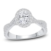 Thumbnail Image 1 of Diamond Engagement Ring 1 ct tw Oval 14K White Gold
