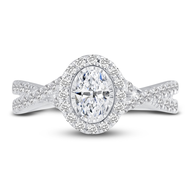 Diamond Engagement Ring 1 ct tw Round 14K White Gold