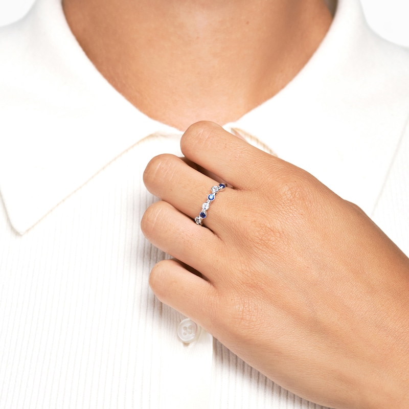 Main Image 3 of Juliette Maison Natural Aquamarine & Natural Peridot Ring 10K Yellow Gold