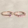 Thumbnail Image 4 of Juliette Maison Natural Ruby & Natural Blue Sapphire Ring 10K White Gold