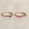 Thumbnail Image 4 of Juliette Maison Natural Ruby & Natural Emerald Ring 10K White Gold