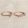 Thumbnail Image 4 of Juliette Maison Natural Ruby & Natural Aquamarine Ring 10K Rose Gold