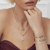 Thumbnail Image 4 of Shy Creation Diamond Compass Paperclip Necklace 3/8 ct tw Round 14K Yellow Gold 18" SC55023109