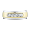 Thumbnail Image 3 of Men's Diamond Wedding Band 1/2 ct tw Round 14K Two-Tone Gold