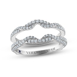Vera Wang WISH Diamond Enhancer Ring 1/2 ct tw Round 14K White Gold