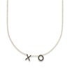 Thumbnail Image 0 of Juliette Maison Black Diamond Station Name Necklace 1/2 ct tw Round 10K Yellow Gold