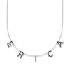Thumbnail Image 1 of Juliette Maison Black Diamond Station Name Necklace 1-3/8 ct tw Round 10K White Gold