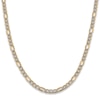 Thumbnail Image 1 of Figaro Semi-Solid Chain Necklace 14K Yellow Gold 24" 5.25mm