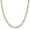 Thumbnail Image 2 of Figaro Semi-Solid Chain Necklace 14K Yellow Gold 24" 5.25mm