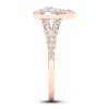 Thumbnail Image 3 of Diamond Pear Engagement Ring 1 ct tw Round 14K Rose Gold