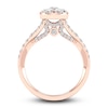Thumbnail Image 4 of Diamond Pear Engagement Ring 1 ct tw Round 14K Rose Gold