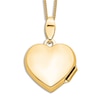 Thumbnail Image 2 of Heart Pendant Locket Necklace Diamond Accents 14K Yellow Gold 18"