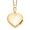 Thumbnail Image 3 of Heart Pendant Locket Necklace Diamond Accents 14K Yellow Gold 18"