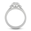 Thumbnail Image 2 of Diamond Bridal Set 1/2 ct tw Round/Emerald 14K White Gold