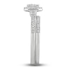 Thumbnail Image 3 of Diamond Bridal Set 1/2 ct tw Round/Emerald 14K White Gold