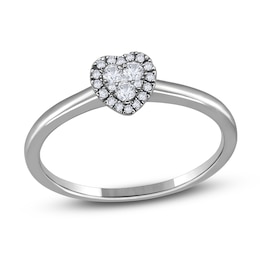 Diamond Promise Ring 1/8 ct tw Round 14K White Gold
