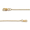 Thumbnail Image 3 of Solid Diamond-Cut Beaded Chain Necklace 14K Yellow Gold 18" 1.2mm
