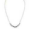 Thumbnail Image 1 of Black Diamond 9-Stone Necklace 2-1/4 ct tw Round 14K Yellow Gold 18"