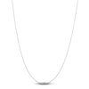 Thumbnail Image 1 of Solid Diamond-Cut Beaded Chain Necklace 14K White Gold 16" 1.1mm