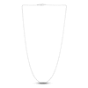 Thumbnail Image 2 of Solid Diamond-Cut Beaded Chain Necklace 14K White Gold 16" 1.1mm