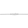 Thumbnail Image 3 of Solid Diamond-Cut Beaded Chain Necklace 14K White Gold 16" 1.1mm