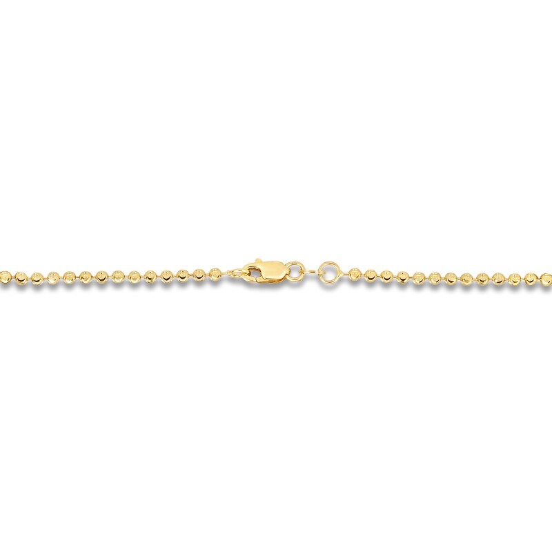 Main Image 3 of Solid Beaded Chain Necklace 14K Yellow Gold 20" 2.0mm