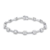 Thumbnail Image 1 of Diamond Tennis Bracelet 2-7/8 ct tw Round 14K White Gold 7"