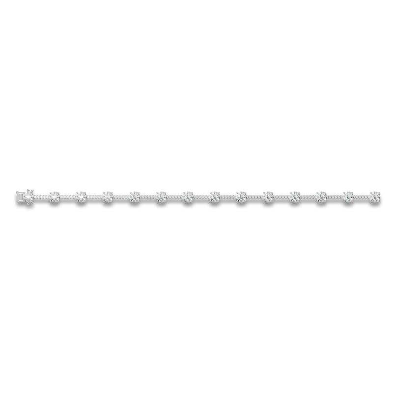 Main Image 2 of Diamond Tennis Bracelet 2-7/8 ct tw Round 14K White Gold 7"