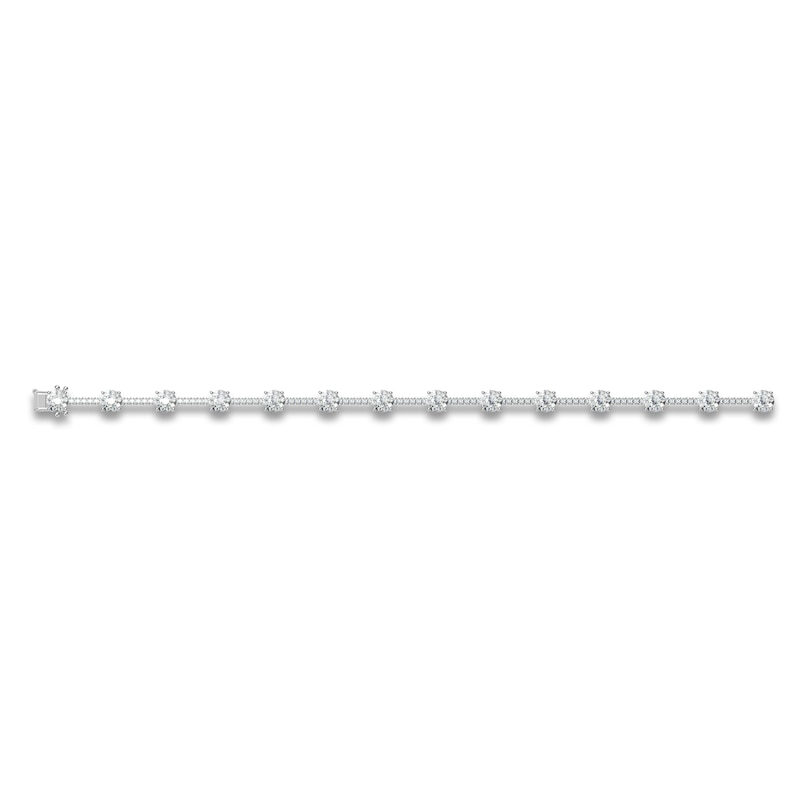 Diamond Tennis Bracelet 2-7/8 ct tw Round 14K White Gold 7"