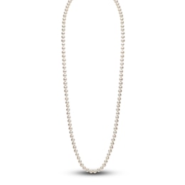 Yoko London Freshwater Cultured Pearl Necklace 18K White Gold 36"