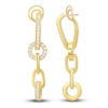 Thumbnail Image 1 of Crivelli Diamond Drop Earrings 1-1/2 ct tw Round 18K Yellow Gold