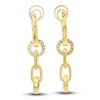 Thumbnail Image 2 of Crivelli Diamond Drop Earrings 1-1/2 ct tw Round 18K Yellow Gold