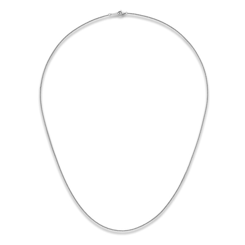Main Image 2 of High-Polish Wheat Chain Necklace Platinum 18" 1.0mm