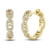 Thumbnail Image 1 of Shy Creation Diamond Hoop Earrings 1/5 ct tw Round 14K Yellow Gold SC55024379D0.60