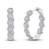 Thumbnail Image 1 of Shy Creation Diamond Hoop Earrings 2-1/5 ct tw Round 14K White Gold SC55010136