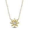 Thumbnail Image 1 of Shy Creation Diamond Bezel Flower Necklace 1/20 ct tw 14K Yellow Gold 18" SC55021206
