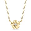 Thumbnail Image 1 of Shy Creation Diamond Accent Flower Necklace 14K Yellow Gold 18&quot; SC55024702