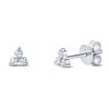 Thumbnail Image 1 of Shy Creation Diamond Trio Stud Earrings 1/8 ct tw 14K White Gold SC55007041V2