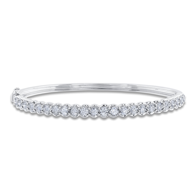Main Image 1 of Shy Creation Diamond Bangle Bracelet 1-1/4 ct tw 14K White Gold SC55022760ZS