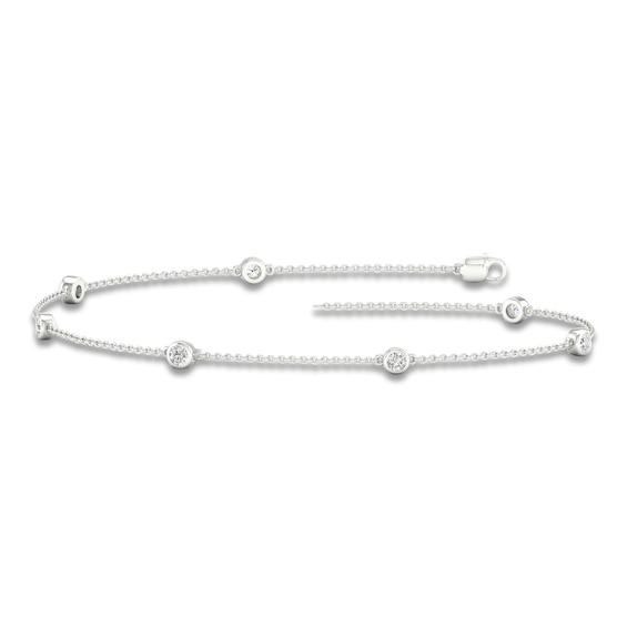 LabGrown Diamond Bezel Bracelet 1 ct tw 14K White Gold