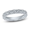 Thumbnail Image 1 of Kite-Patterned Wedding Band 14K White Gold 3.5mm