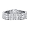 Thumbnail Image 1 of Jared Atelier X Shy Emerald-Cut Diamond Tennis Bracelet 42-7/8 ct tw 18K White Gold 7"